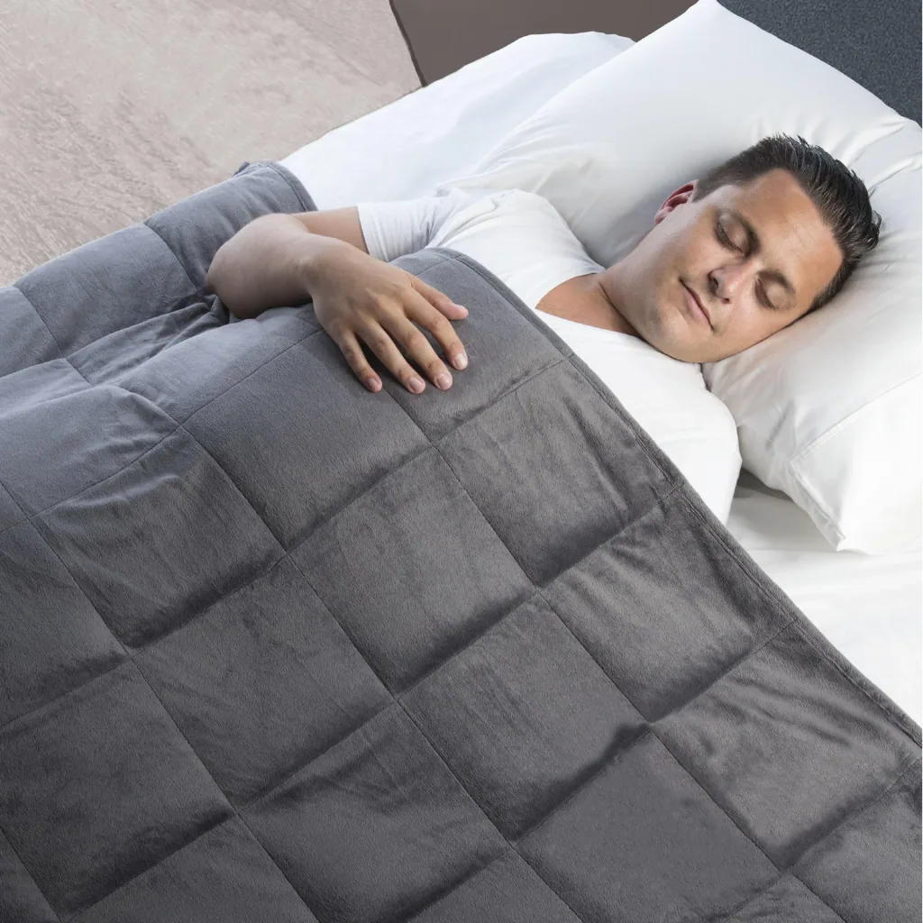 Gewichts-Decke, Therapie-Decke „Relax Vital“, 135 x 200 cm, 7,25 kg, Grau
