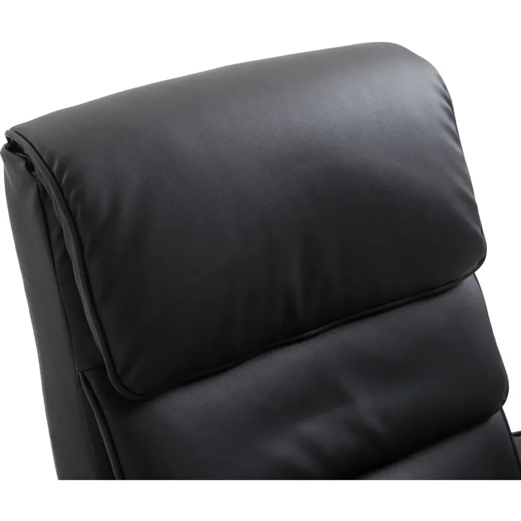 Fernsehsessel mit Hocker schwarz