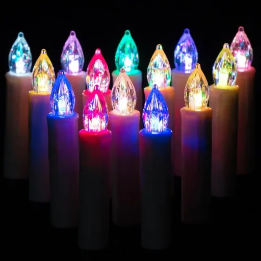 LED-Weihnachtslichter-Kerzen 20 Stück