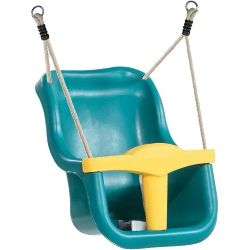 Babyschaukel Grau / weiß mit Sitz