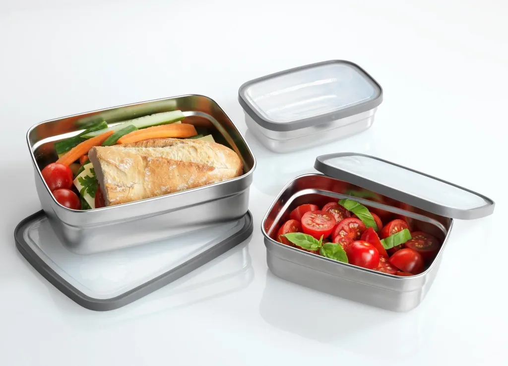 Lunchbox Edelstahl, 6-teilig