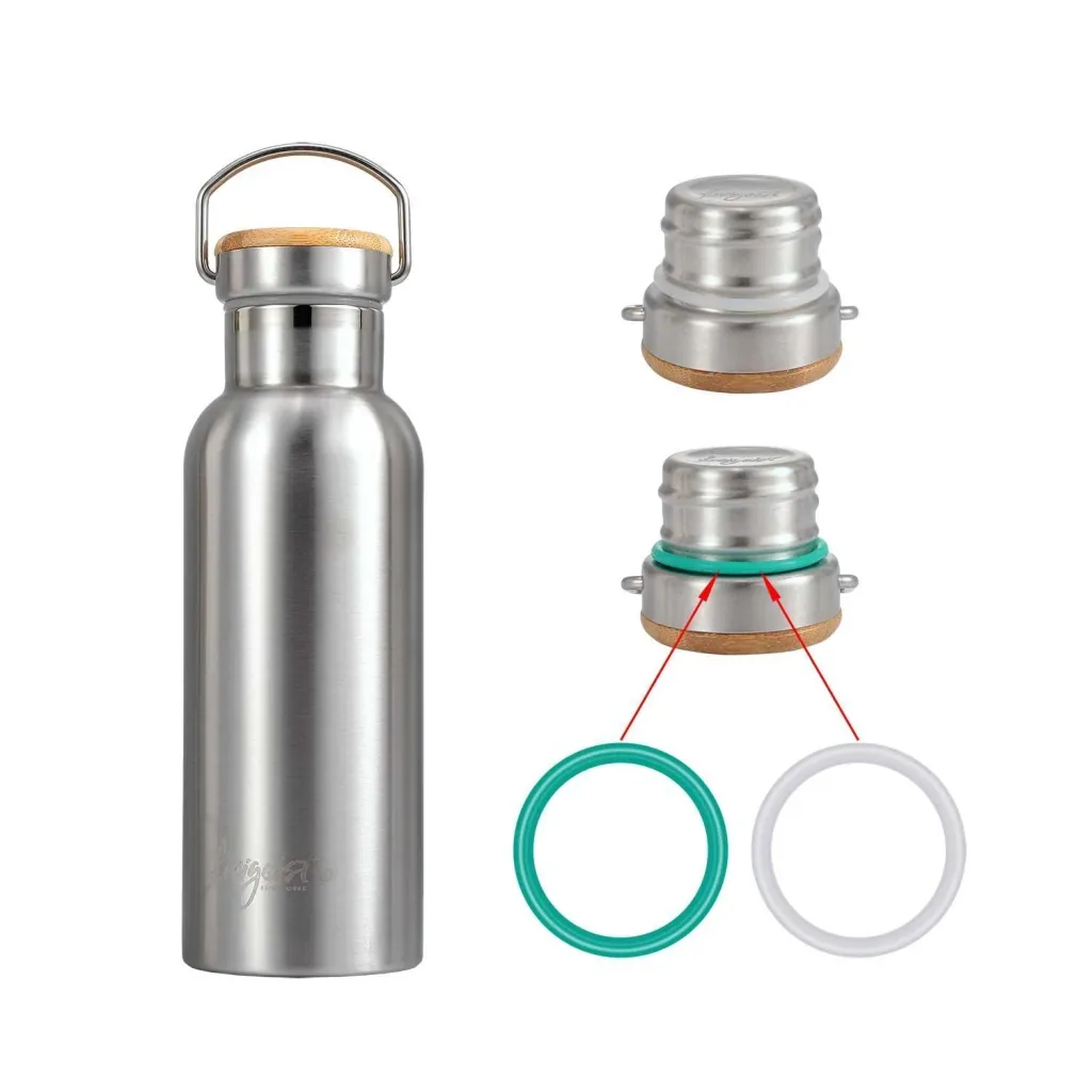 Isolierflasche 500 ml mit aquabook Reinigungsbürste XL