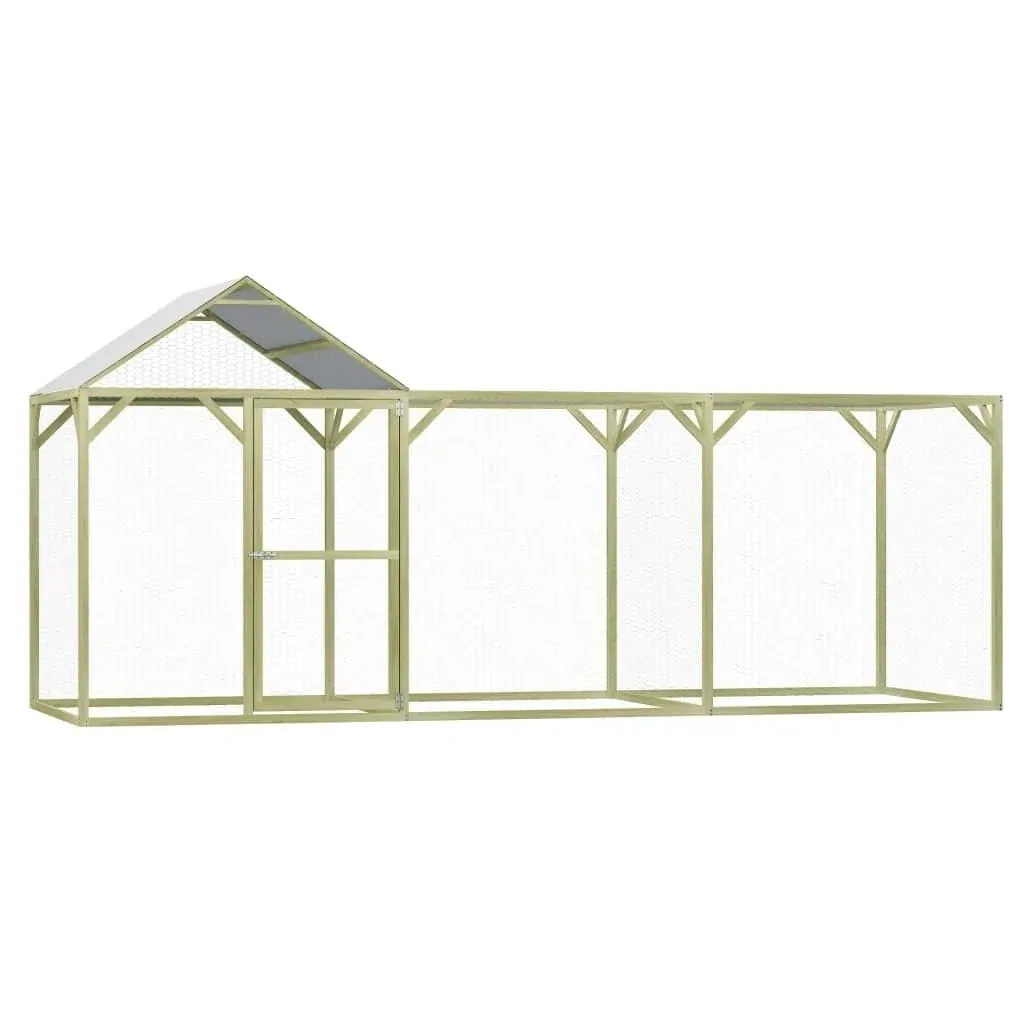 Hühnerstall 4,5x1,5x2 m imprägniert