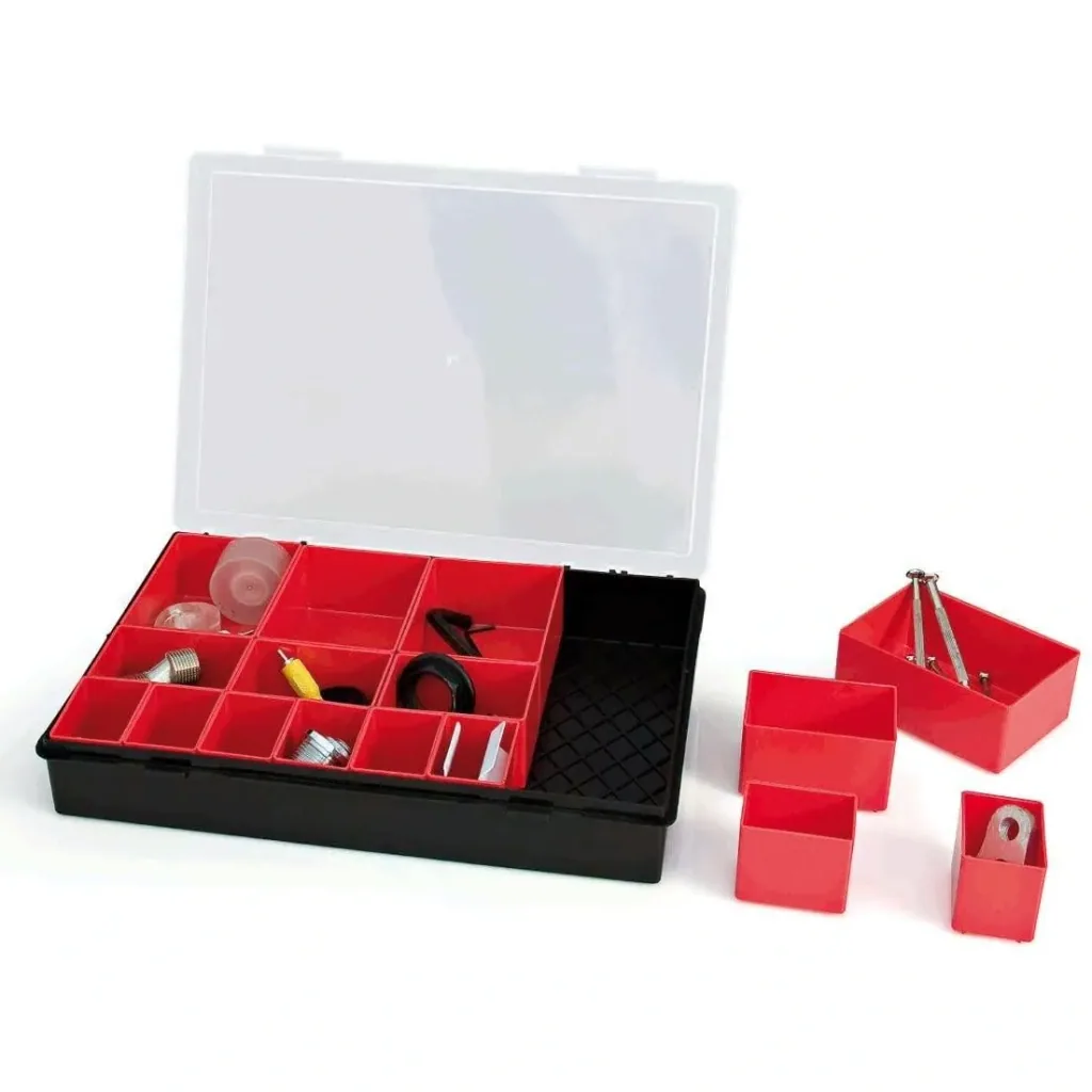 TAYG Sortierkasten - 330 x 247 x 54 mm - mit 16 herausnehmbaren Fächern