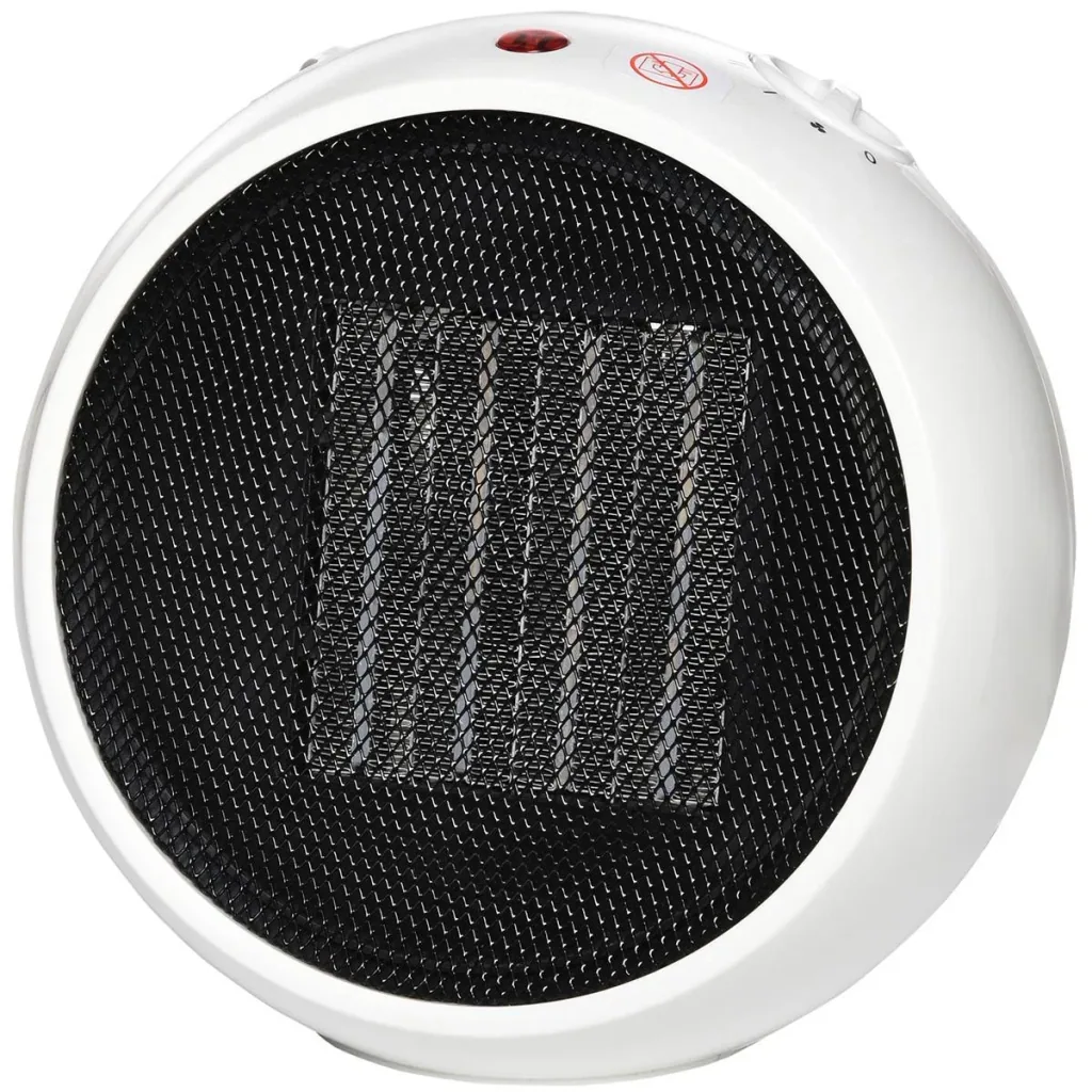 Heizlüfter Heizgerät Elektroheizer Heizer Heizung Wärme 900W/1500W PP-Kunststoff Weiß+Schwarz 22 x 18,5 x 21 cm