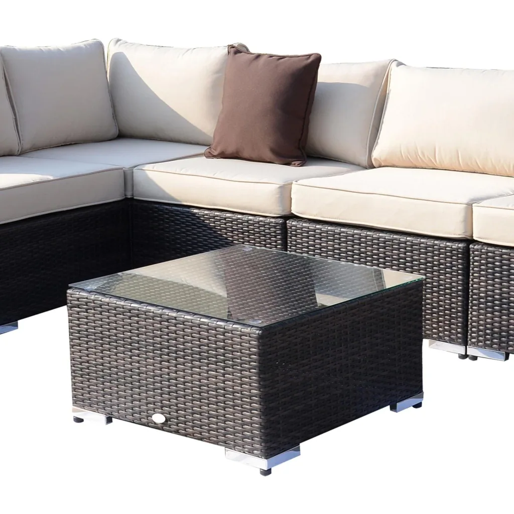 Polyrattan Gartenmöbelset inklusive Kissen