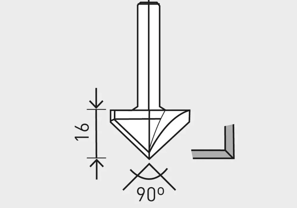 Gipskartonfräser HW D32 / 90 Grad
