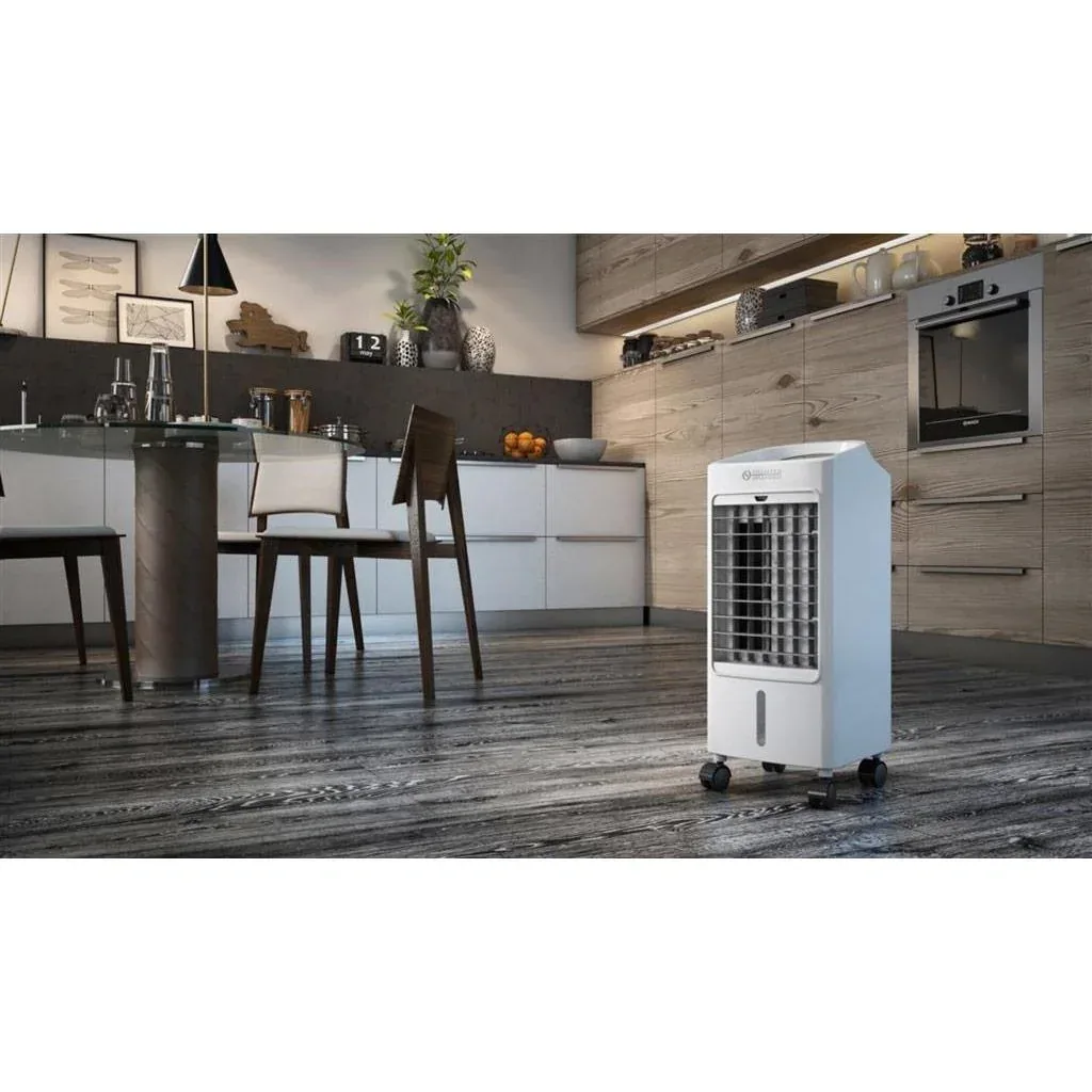 Olimpia Splendid Peler 4D - Luftkühler inkl. Zeitschaltuhr und Fernbedienung 75 Watt 4 L max. 20 m² mit Freihandgebläse