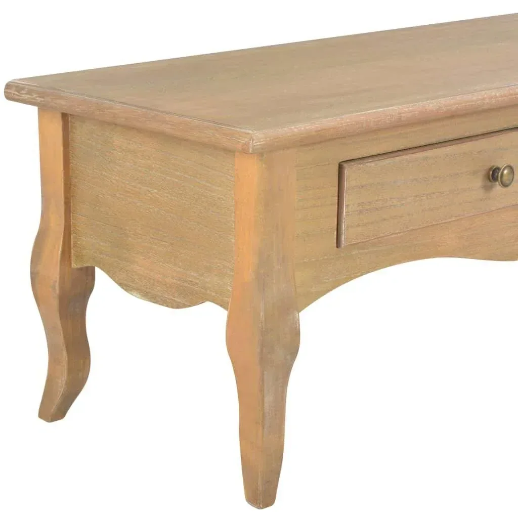 TV-Schrank mit 2 Schubladen 120x35x35 cm Kiefer massiv