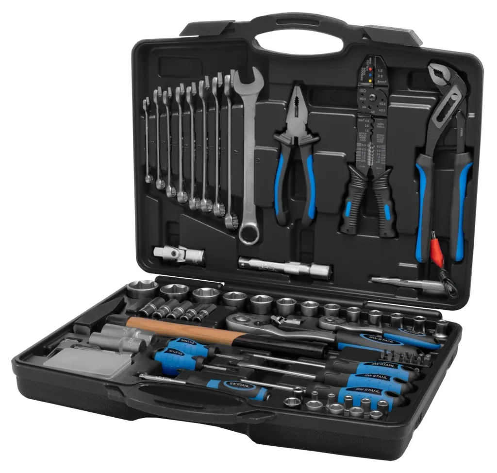 Werkzeugkoffer, universal, 1/4", 1/2", 120 - teilig