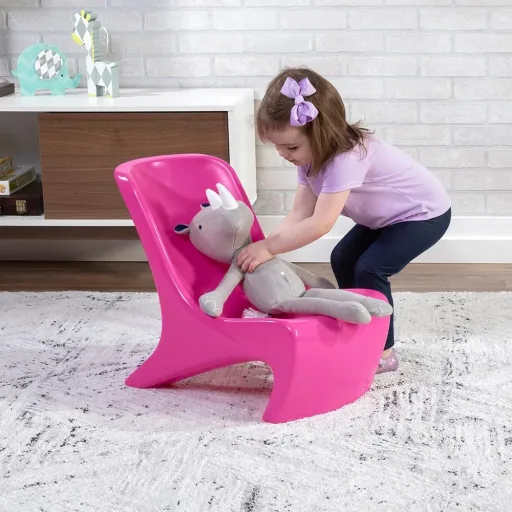 Junior Chic 2-teiliges Set Stuhl Himbeere