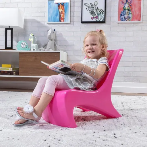 Junior Chic 2-teiliges Set Stuhl Himbeere