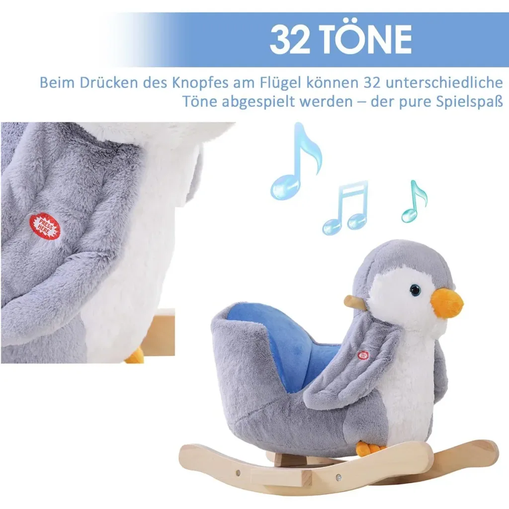 Schaukelpinguin grau/weiß