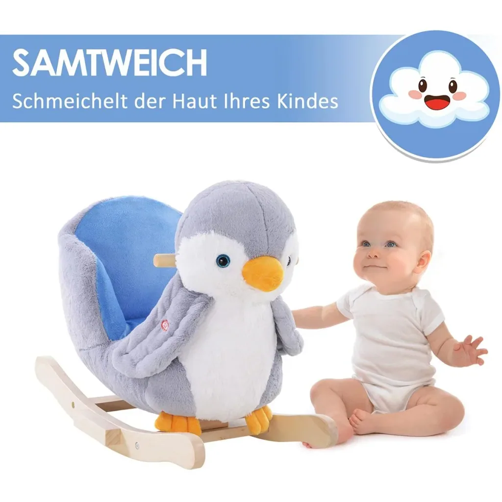 Schaukelpinguin grau/weiß