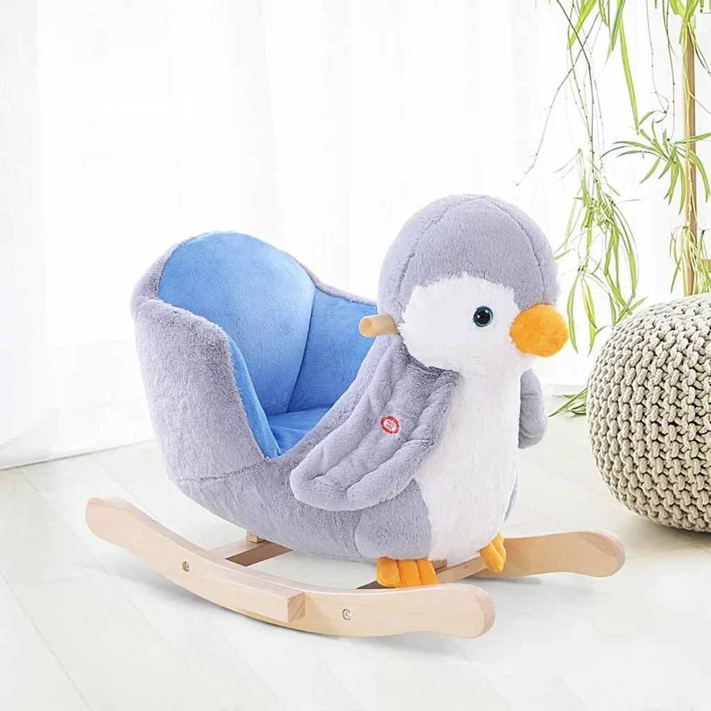 Schaukelpinguin grau/weiß