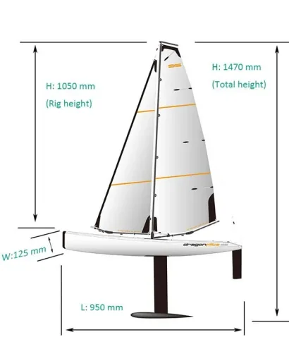 Dragon Flite 95 Segelboot 2.4GHz RTR