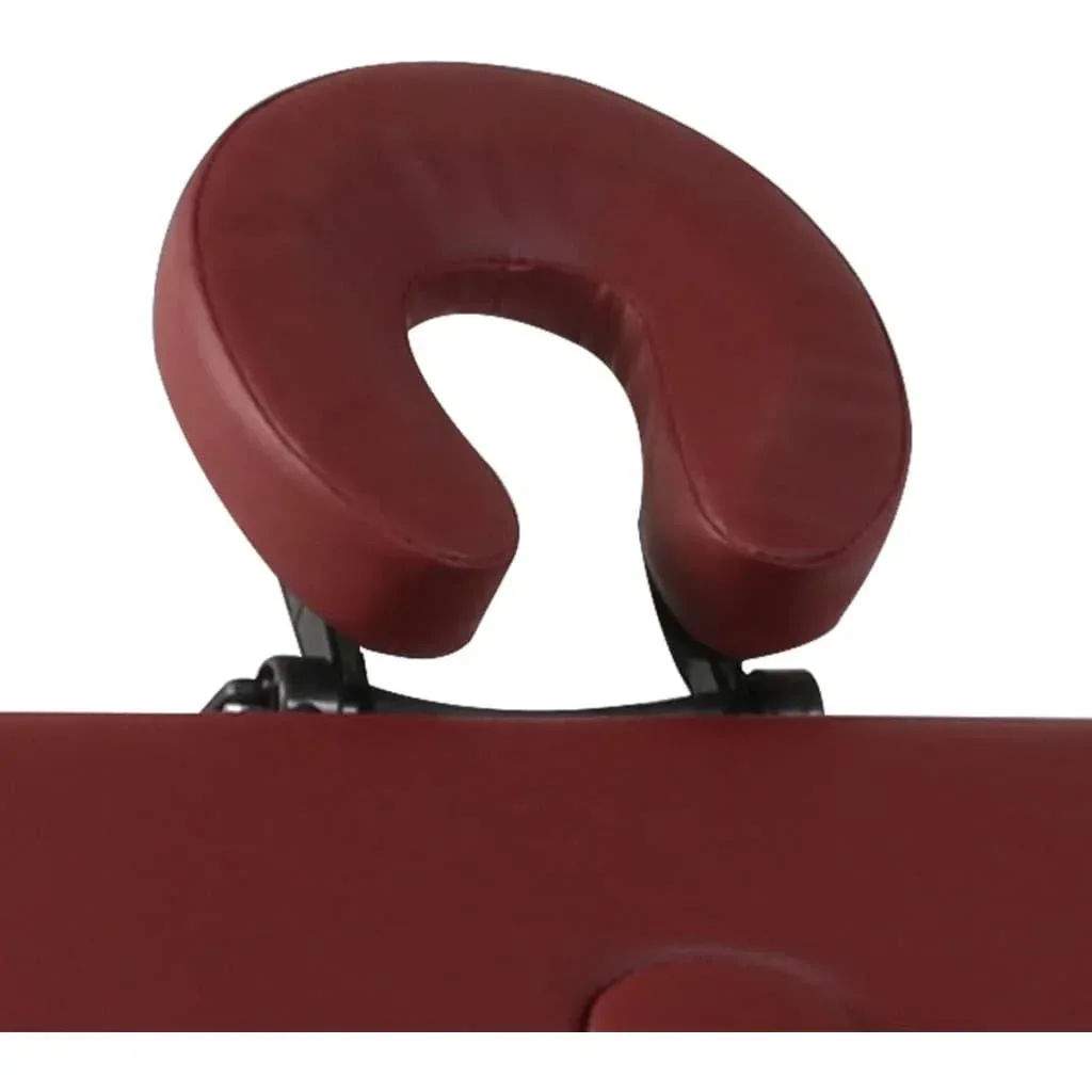 Zusammenklappbare Massageliege mit Aluminiumrahmen (vierteilig / rot)