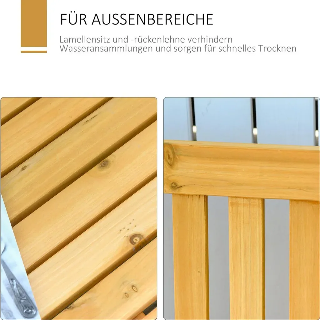 Schaukelstuhl 2-Sitzer natur