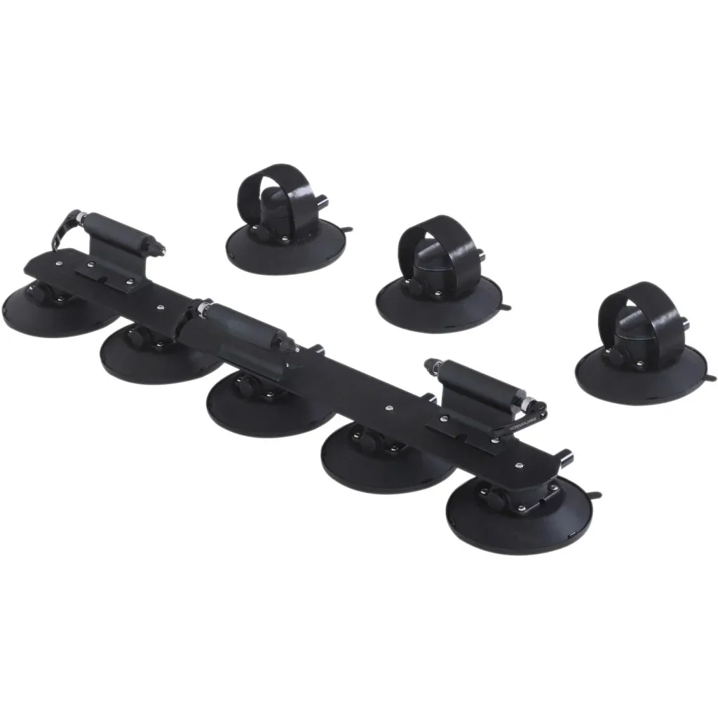 Fahrrradträger Dachträger Fahrradhalter mit Schnellspanner 3 x Fahrrad Alu Schwarz L32 x B15 x H13 cm
