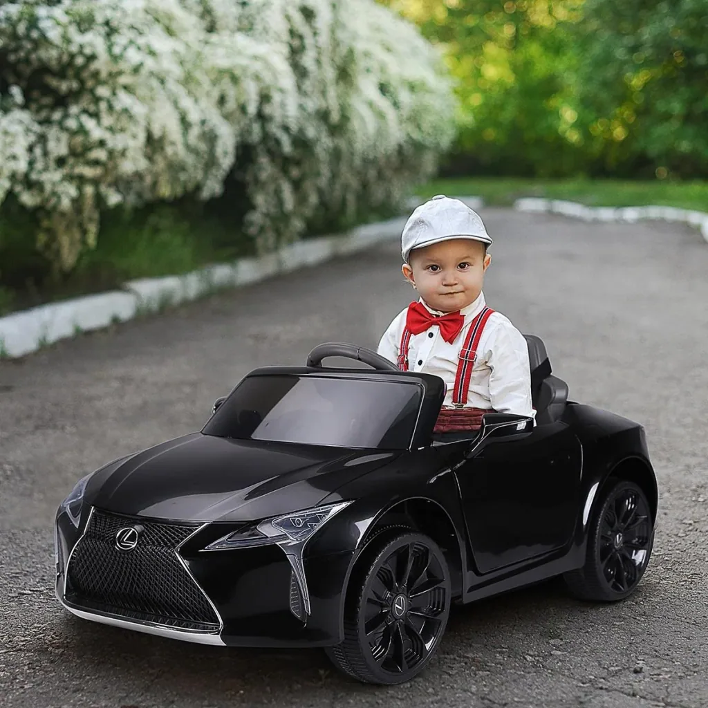 Kinderauto Kinderfahrzeug das offiziell lizenzierte Aufsitz-Lexus LC500 für 3-6 Jahre Elektroauto mit 2,4G Fernsteuerun