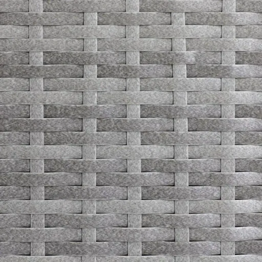 Polyrattan-Pflanzgefäß - 2er-Set - grau