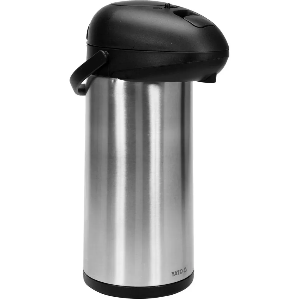 Thermoskanne mit Anti-Tropf-Schutz - 5L - Edelstahl
