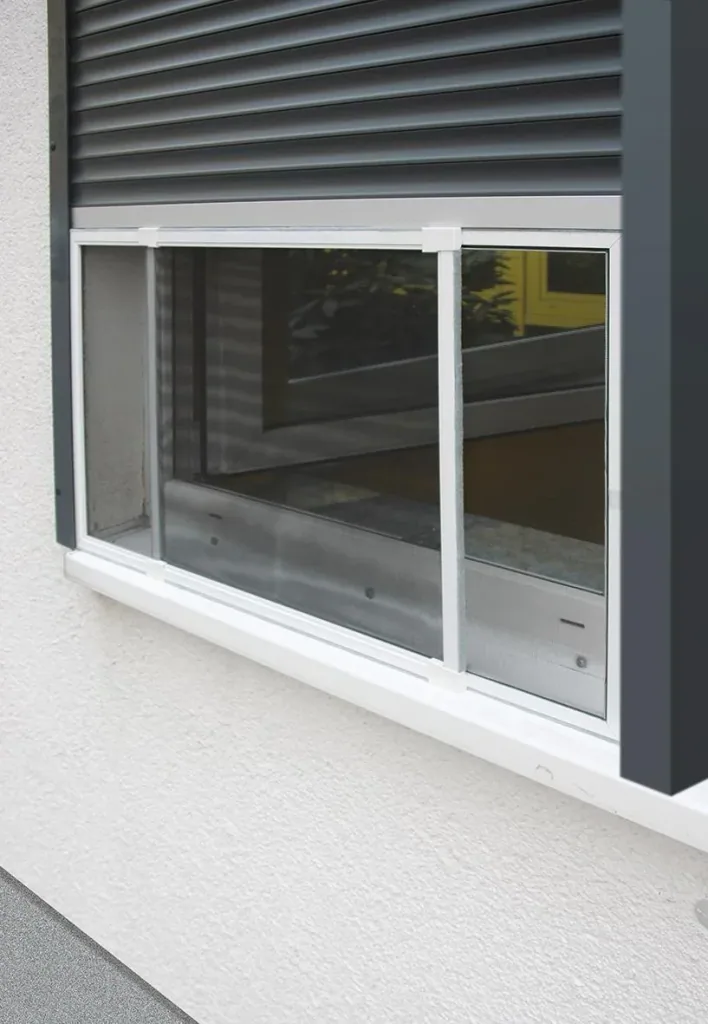 Insektenschutz Schiebe-Fenster 50x75-142 cm weiß