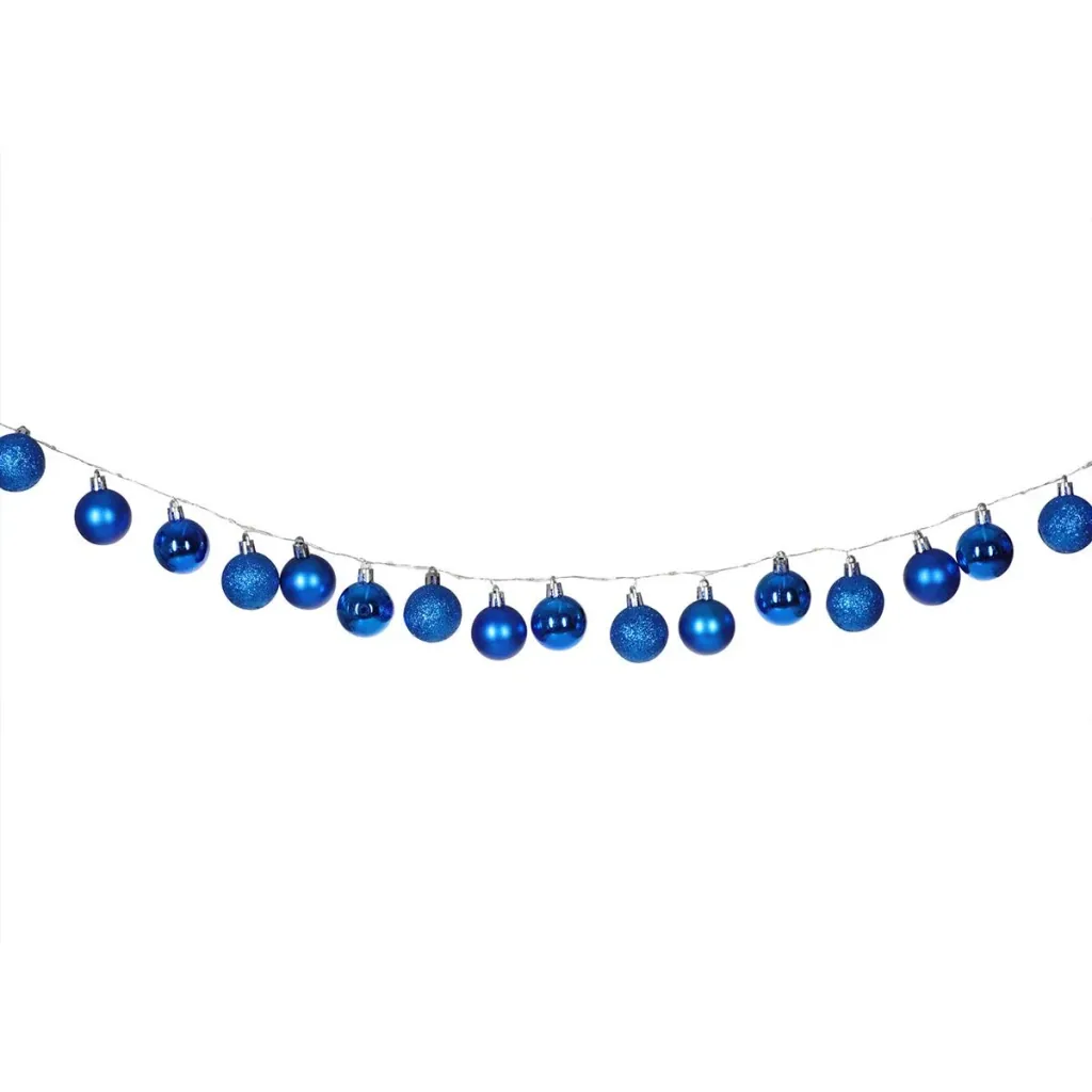 Weihnachtsbeleuchtung Kugeln 40-LED - Blau - 2m