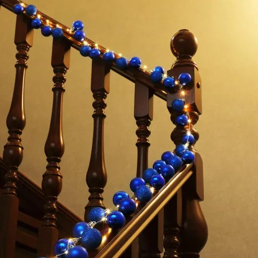 Weihnachtsbeleuchtung Kugeln 40-LED - Blau - 2m