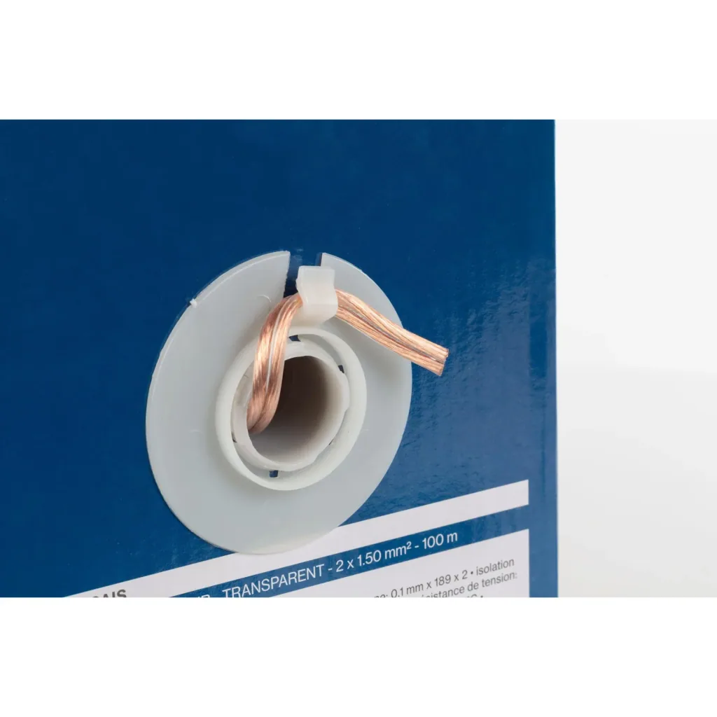 lautsprecherkabel - transparent - 2 x 1.50 mm² - 100 m