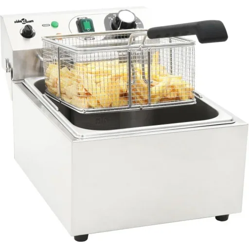 Elektro-Fritteuse 2000 W 6 L Edelstahl