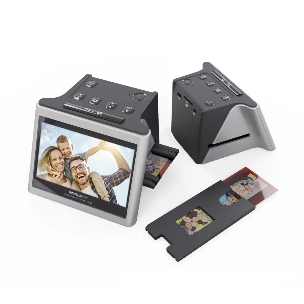 3in1 Dia- & Film-Scanner mit 14MP Sensor, Einfache Handhabung, 5",12,7cm Display, Bis 22MP Auflösung