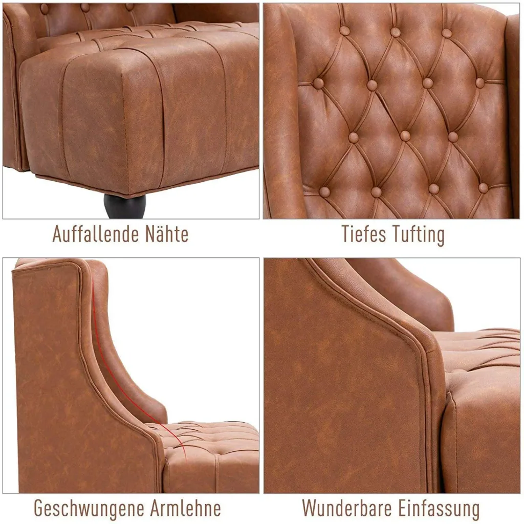 Ohrensessel mit Tufting