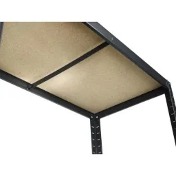 Lagerregal / Regalschrank Strong 175 schwarz - 875 kg Tragkraft - 176x90x45 cm