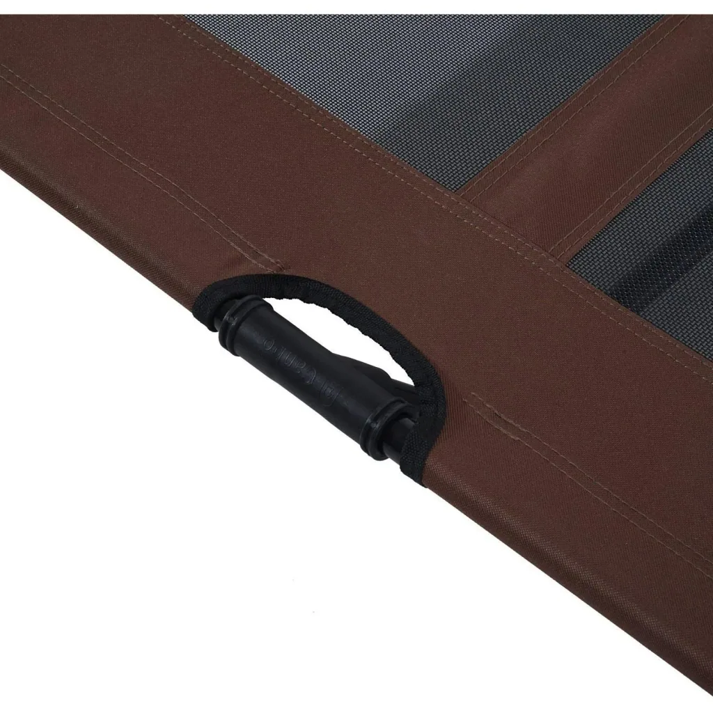 Hundeliege Schlafplatz Haustierbett Katzenbett Braun 92Lx76Bx18H cm