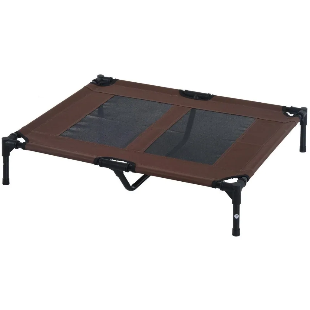 Hundeliege Schlafplatz Haustierbett Katzenbett Braun 92Lx76Bx18H cm
