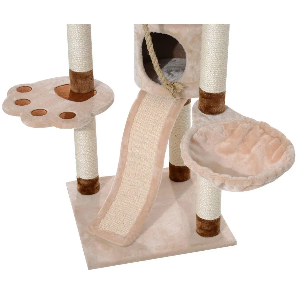 Kratzbaum Katzenbaum Kletterbaum Spielbaum beige