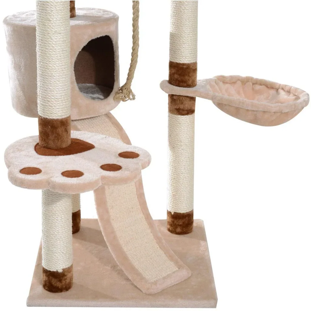 Kratzbaum Katzenbaum Kletterbaum Spielbaum beige