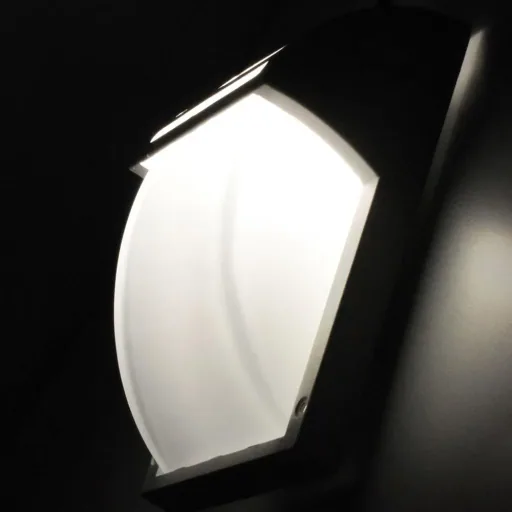 VT-754 Wandleuchte - Schwarz - Leuchte E27 - mattiertes Glas