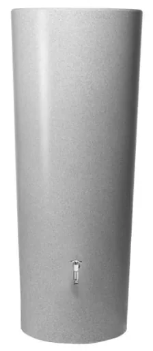 2 in 1 Regentonne "Stone" - 350 L, silver