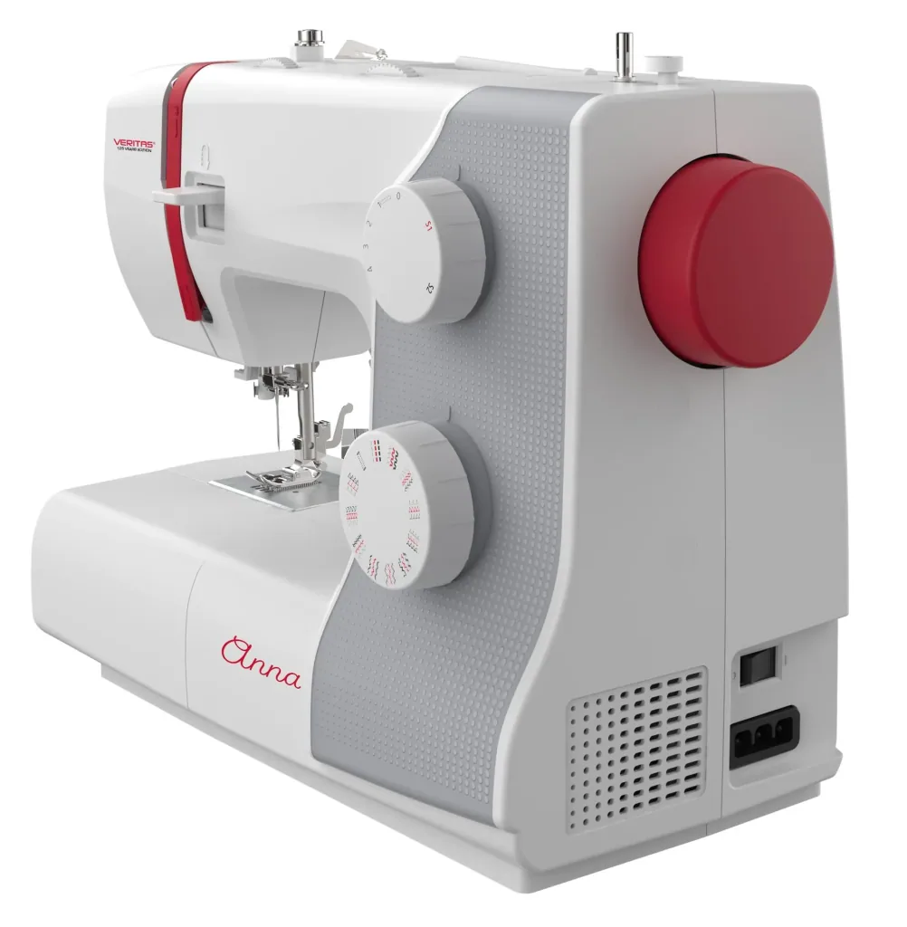 Nähmaschine „Anna“ 1-Stufen-Knopflochautomatik, 32 Stichprogramme