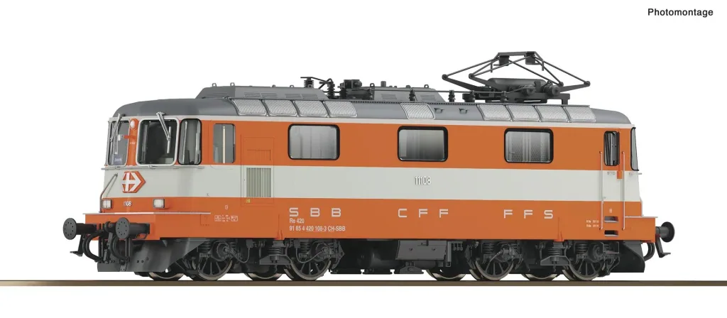 Elektrolokomotive Re 4/4 II 11108  Swiss Express  der Schweizerischen Bundesbahnen, H0, DCC