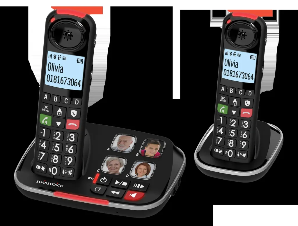 Senioren-Schnurlos-Telefon DUO mit großen Tasten und hörgerätekompatibel