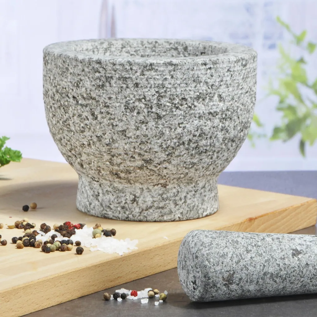 Granitmörser mit Stößel