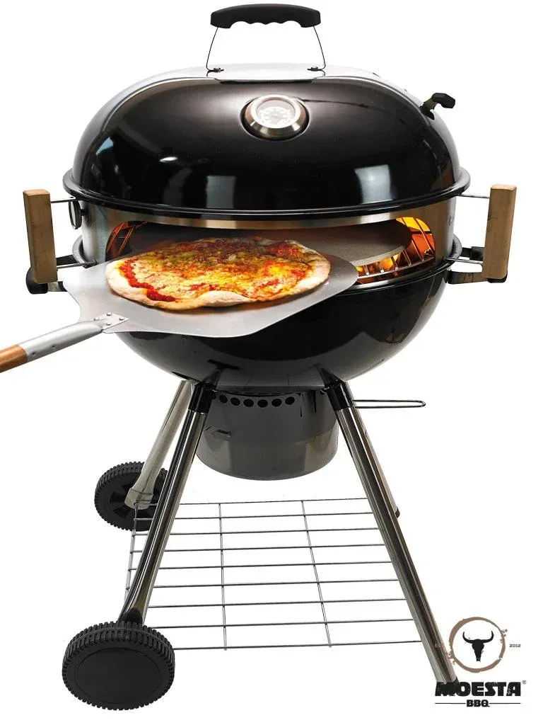 Komplettpaket Smokin PizzaRing - für Kugelgrill (47cm) inkl. Pizzastein, Pizzabande und Pizzaschieber