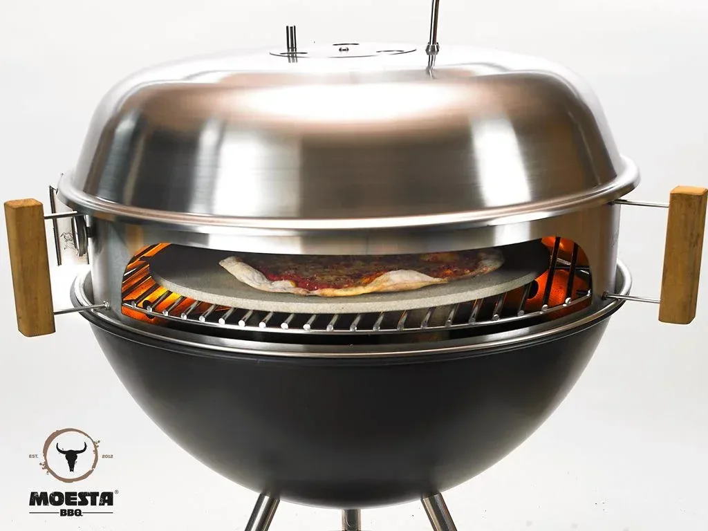 Komplettpaket Smokin PizzaRing - für Kugelgrill (47cm) inkl. Pizzastein, Pizzabande und Pizzaschieber