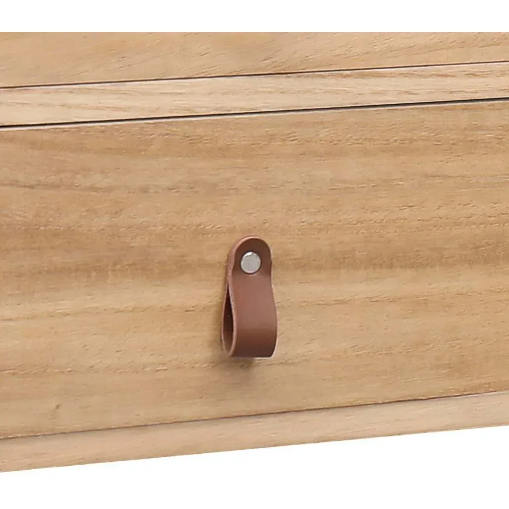 TV-Schrank 115x30x40 cm paulownia Holz