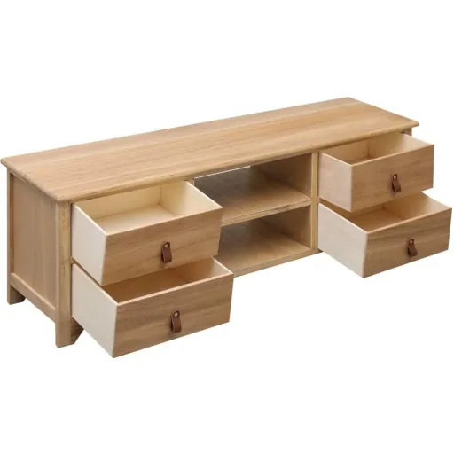 TV-Schrank 115x30x40 cm paulownia Holz