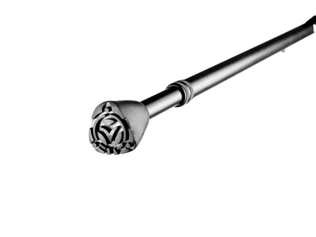 Gehstock für Senioren, Spazierstock für ältere Menschen, leichtes Aluminium, ergonomischer weicher Griff, verstellbare Höhe 77–104.5 cm, rutschfeste Gummispitze, Handschlaufe, schwarz