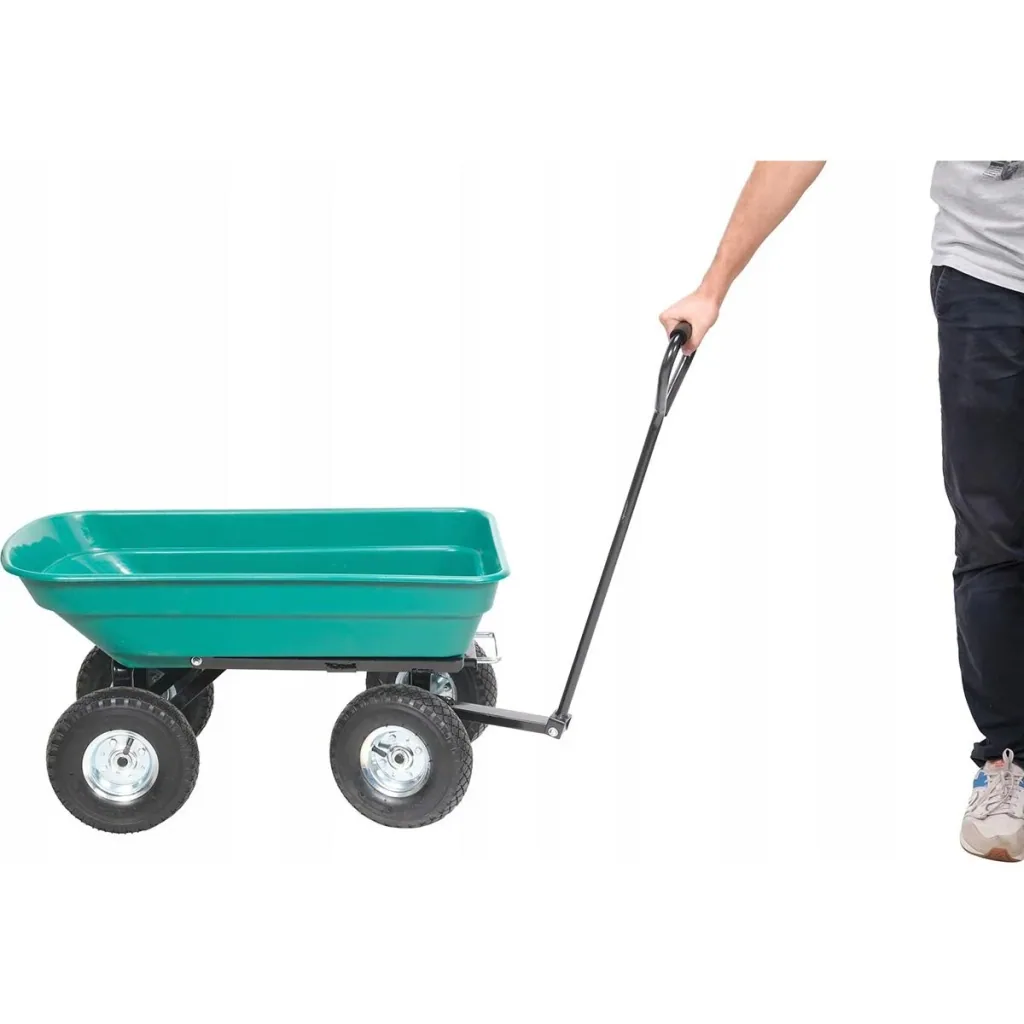 NL Gartenwagen mit Kippfunktion - 55L - Behälter: 87 x 47 x 20 cm